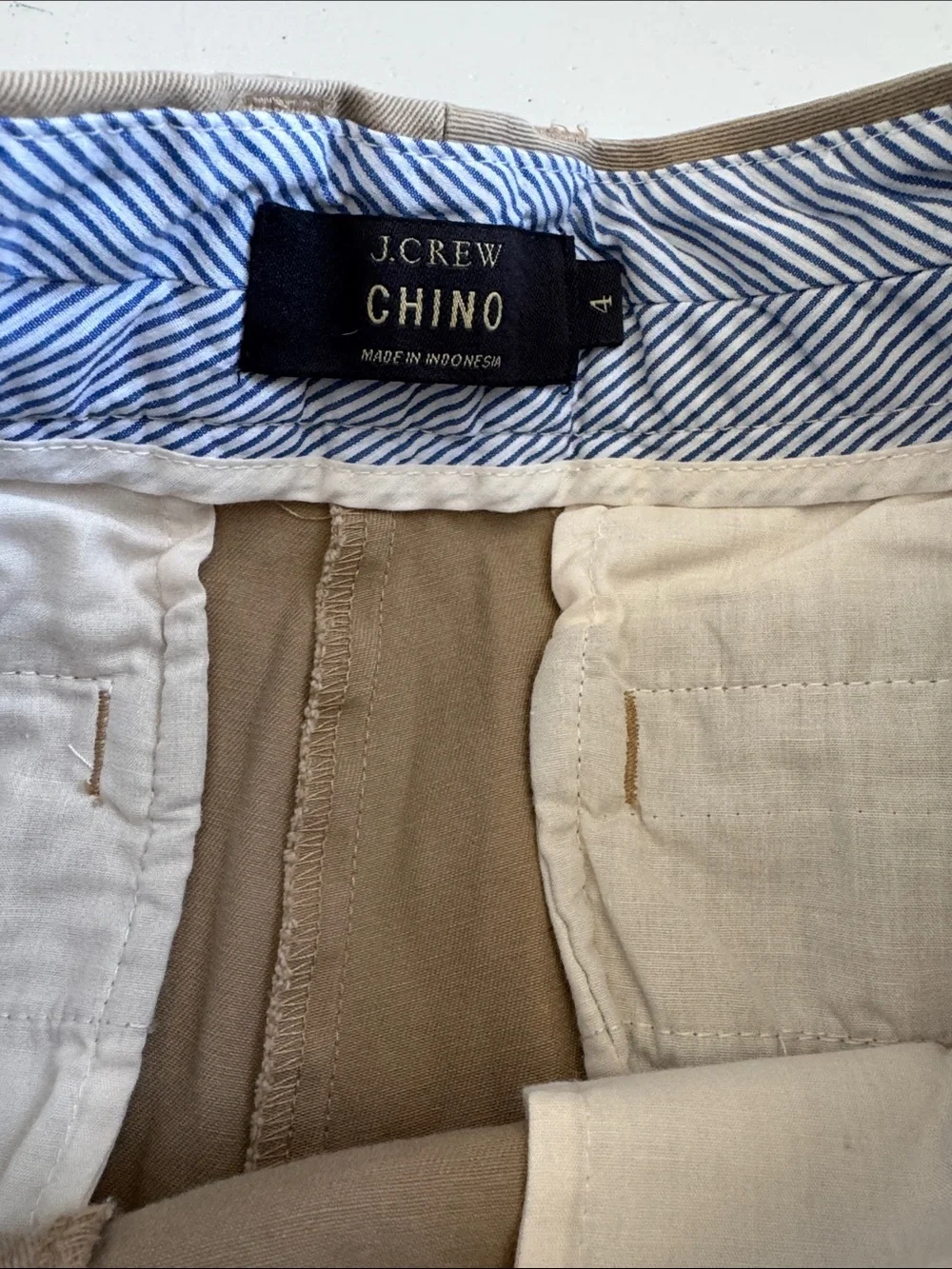 J. Crew Women's Cotton Chino Shorts in Khaki
